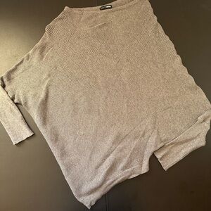 Fashion Nova Gray Off-the-Shoulder Sweater